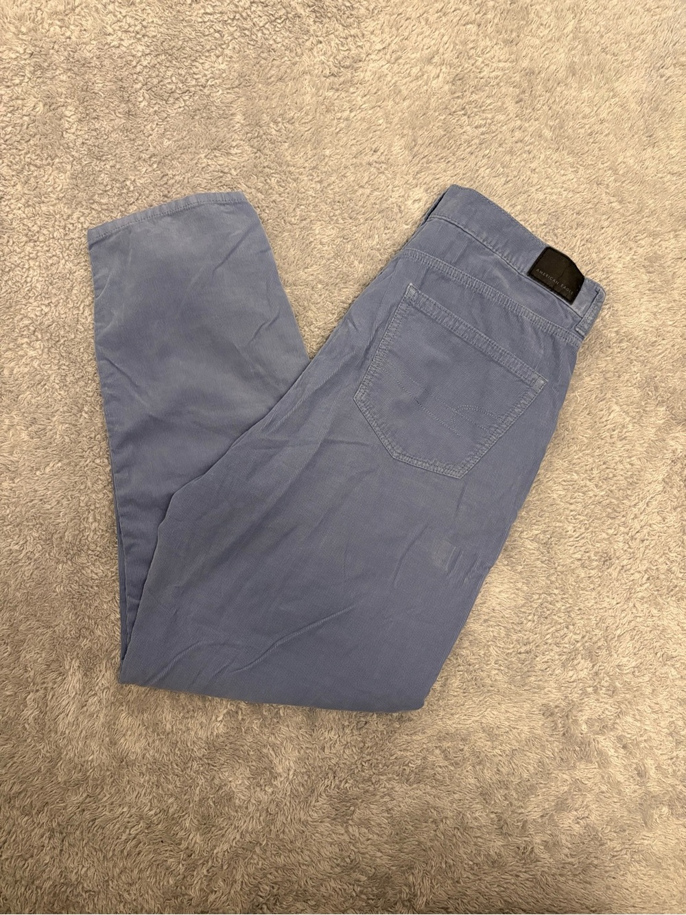 American Eagle Mom Jean Corduroy Blue Pants
